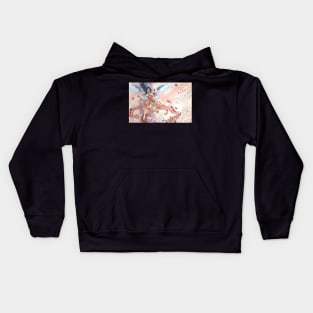 Angelic Soul Collector with Blue Butterflies Kids Hoodie